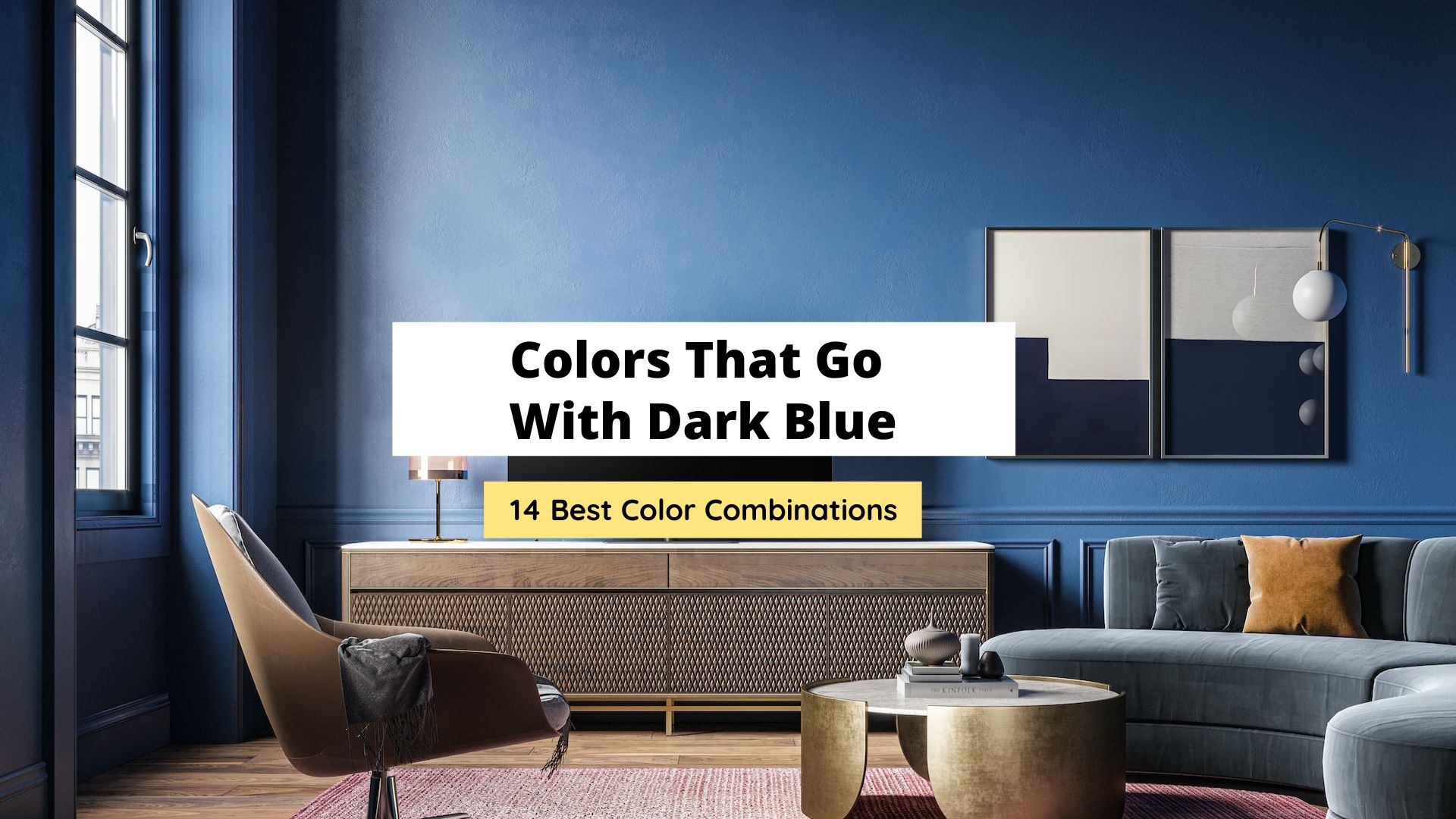 colors that go with dark blue