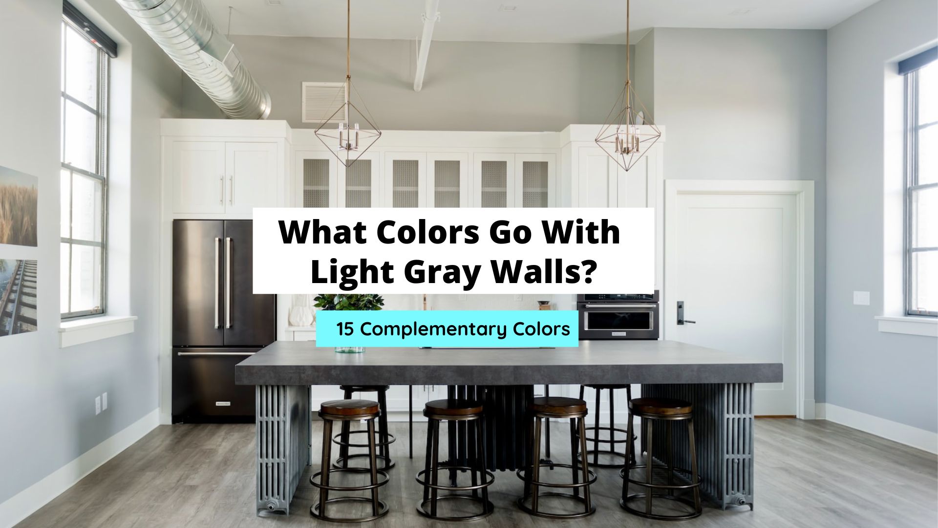 what colors go with light gray walls