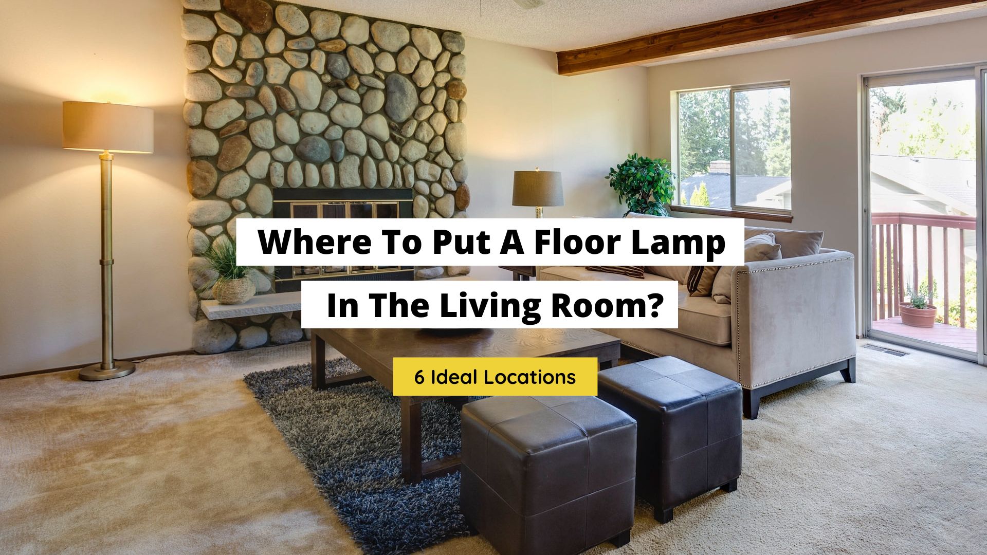 where to put a floor lamp in the living room