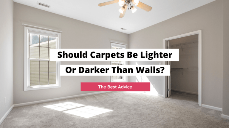 Should Carpets Be Lighter Or Darker Than Walls?