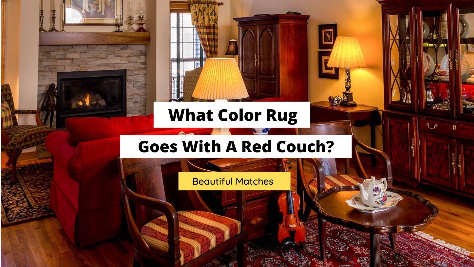 What Color Rug Goes With A Red Couch