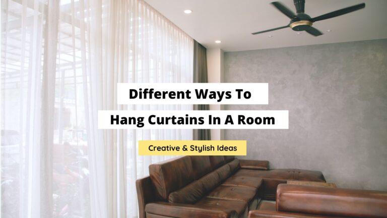 Different Ways to Hang Curtains For A Creative Look
