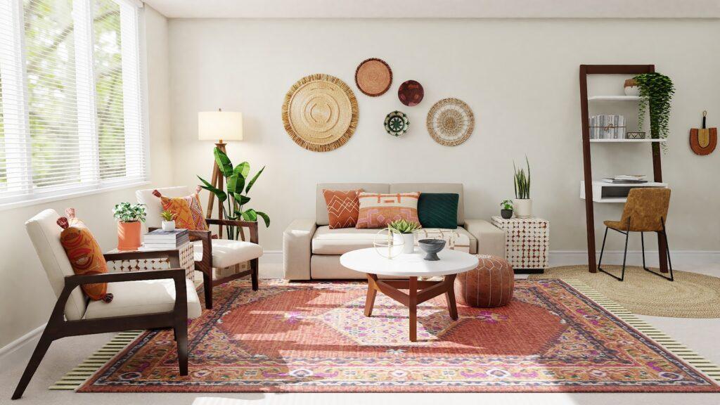 where to put a rug in a living room