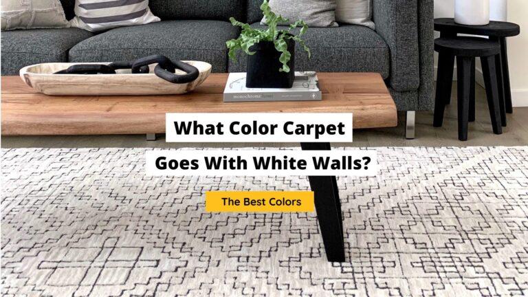 What Color Carpet Goes With White Walls? (Best Ideas)