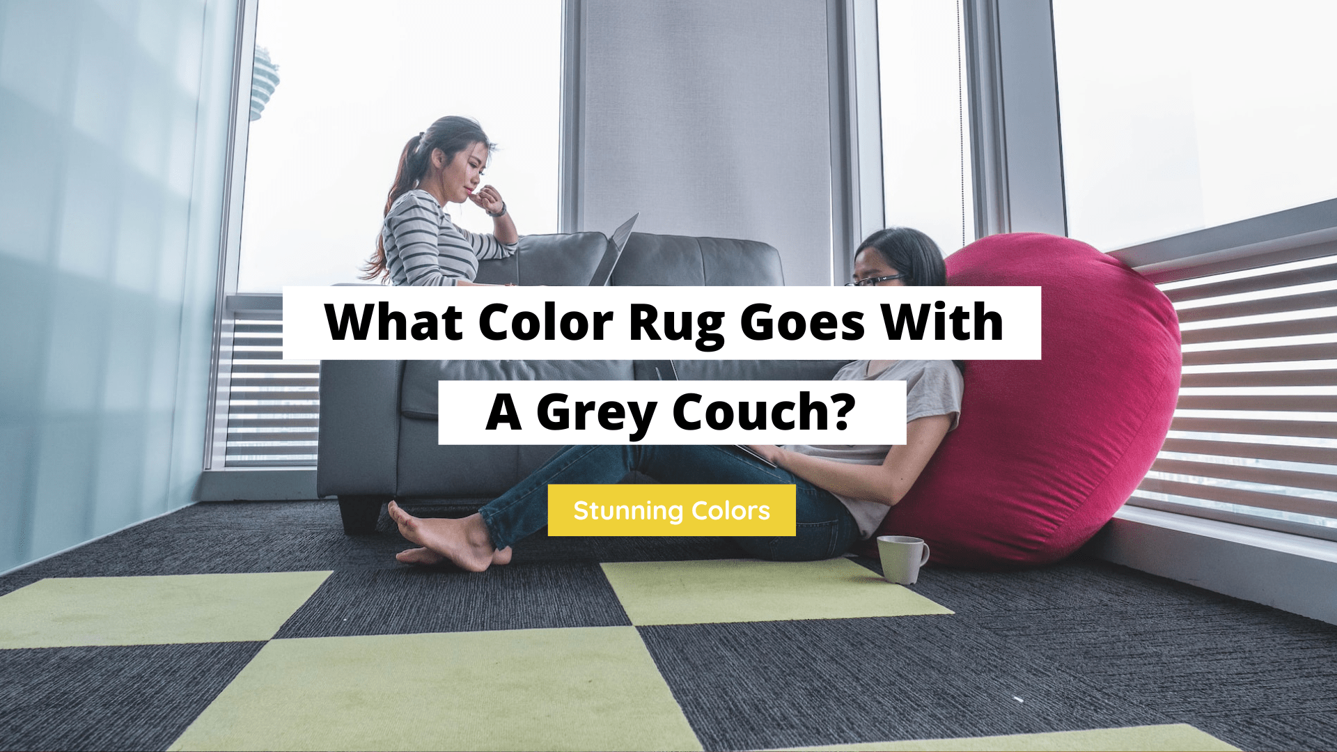 best color rugs for a grey couch