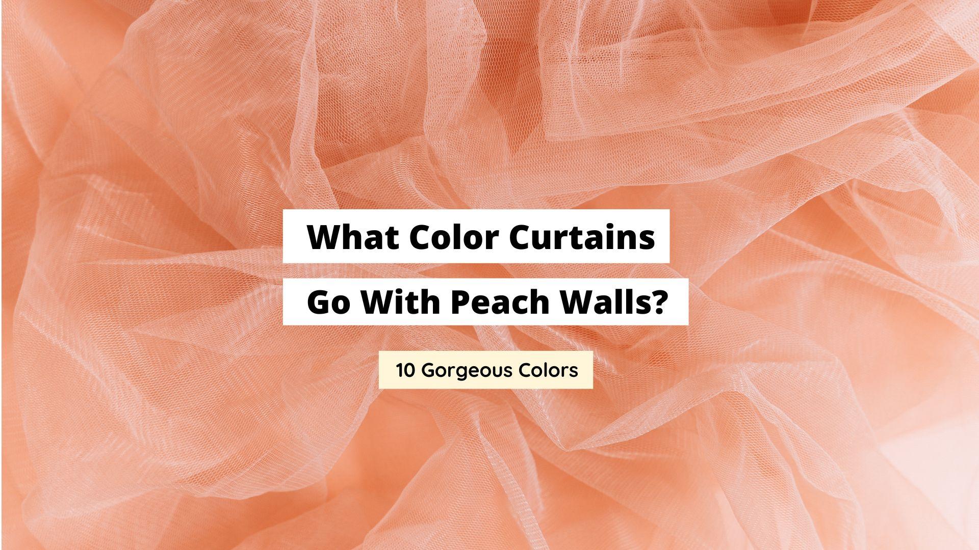 peach curtains for living room