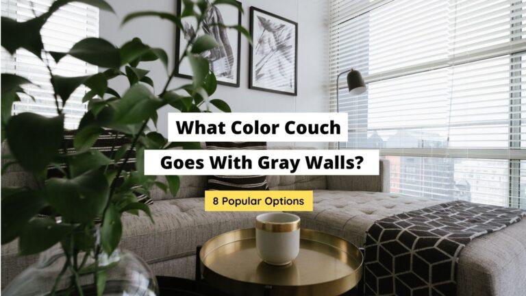 What Color Couch Goes With Gray Walls?
