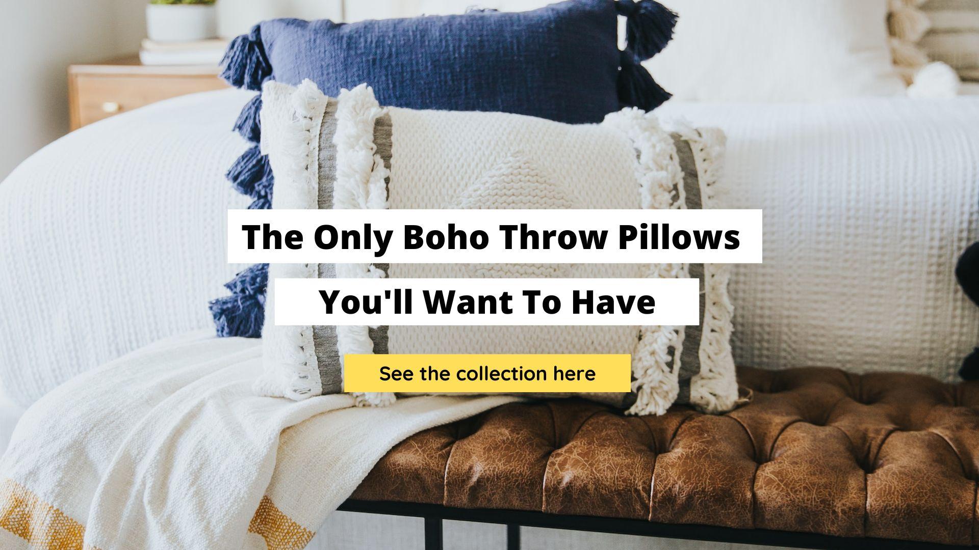 best boho throw pillows