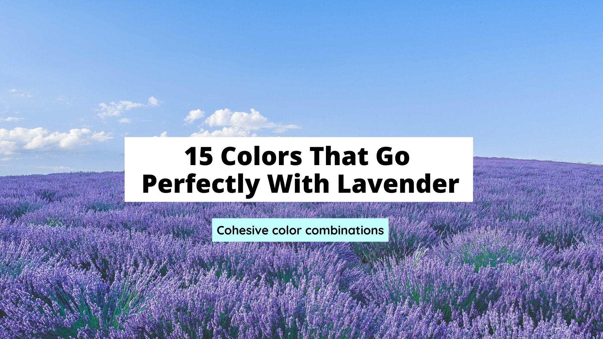 colors that go with lavender