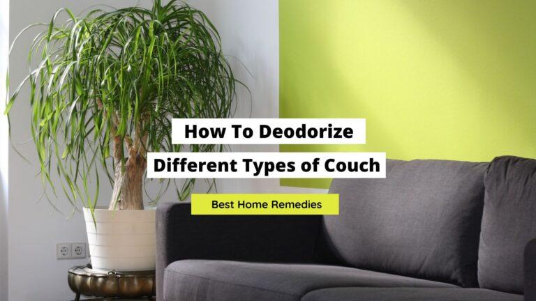 How To Deodorize Different Types of Couch: Best Remedies