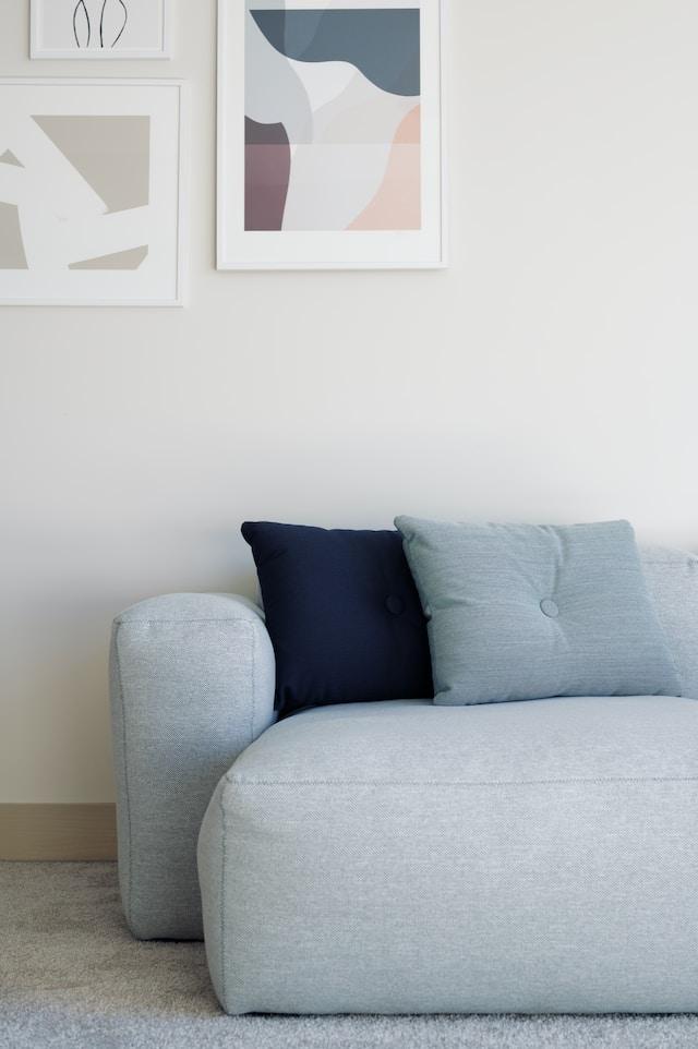 navy blue pillows for grey couch