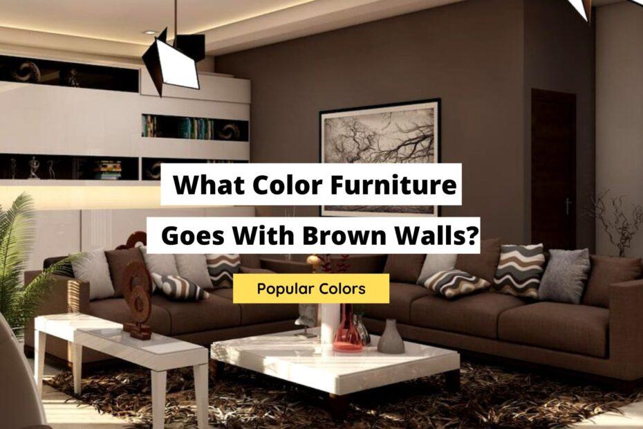 What Color Furniture Goes With Brown Walls? (10 Ideas) - Craftsonfire
