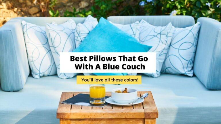 12 Best Pillows That Go With A Blue Couch