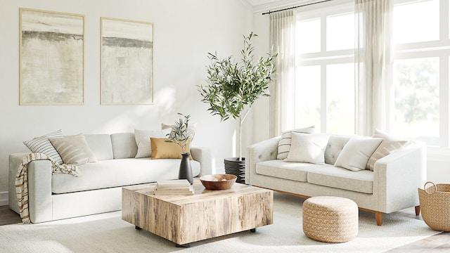 color scheme ideas for white sofa