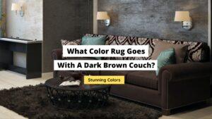 What Color Rug Goes With A Dark Brown Couch? (Best Colors) - Craftsonfire
