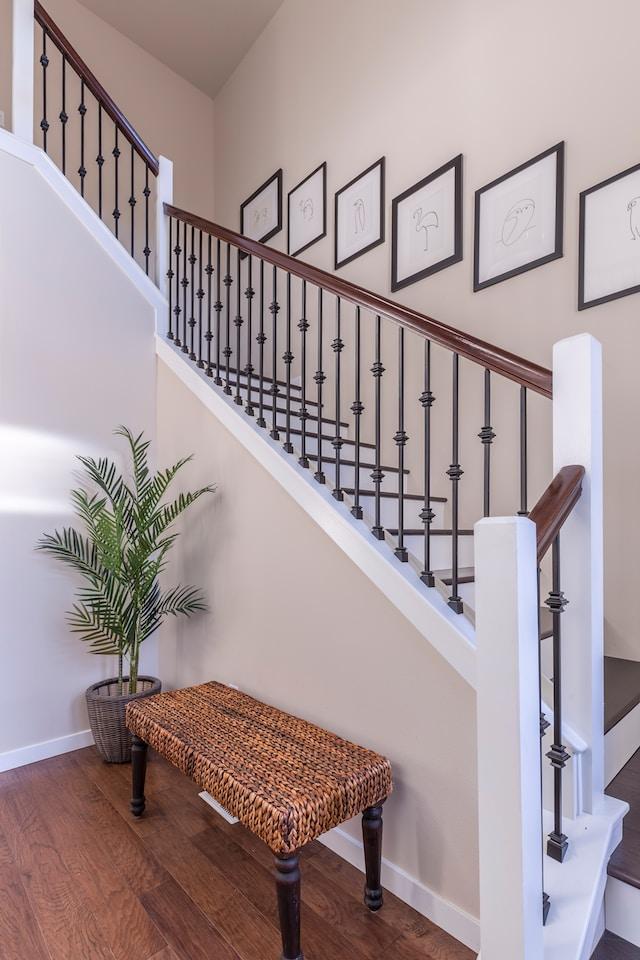 decorating a staircase wall