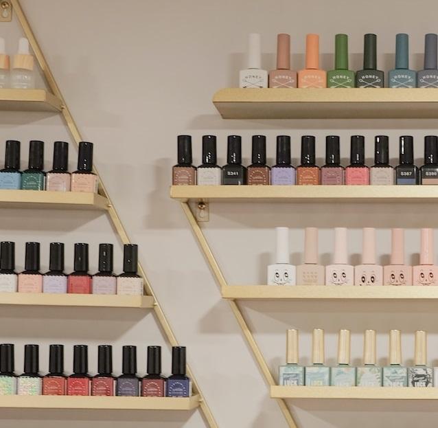 floating shelves for nail polish