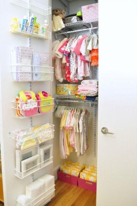 DIY Baskets For Increased Closet Space