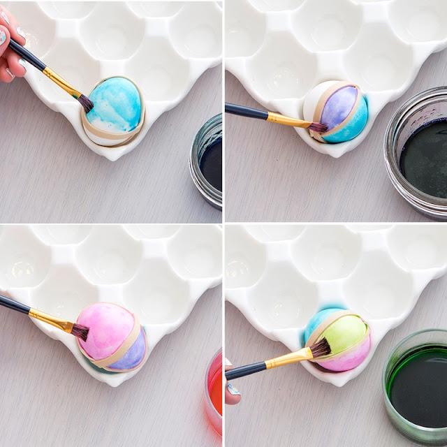 rubber band for tie dye eggs