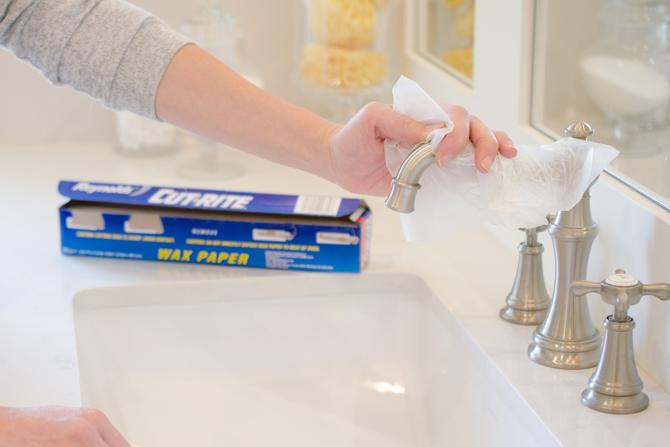 wax paper for faucet