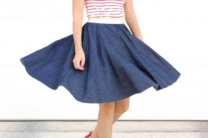 Cute Circle Skirts Sewing Project