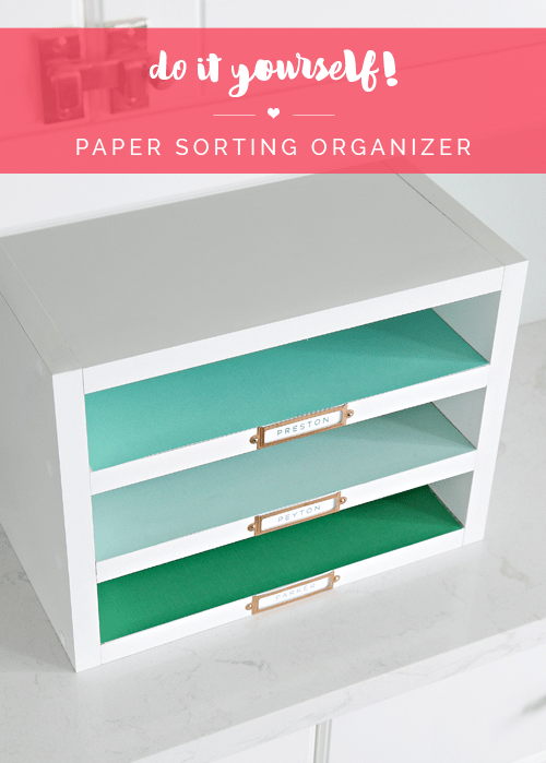 Paper Storage Container And Organizer