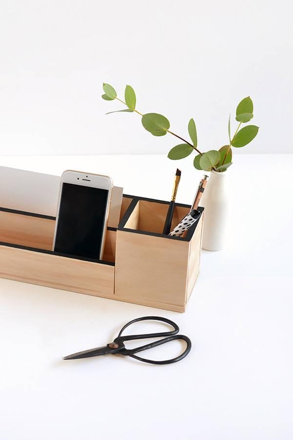 Wooden Storage Container For Your Office Desk