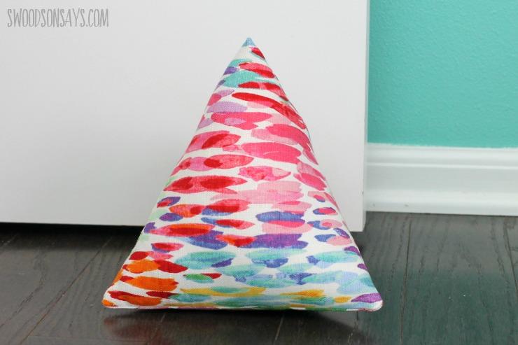 DIY Fabric Door Stopper Sewing Project