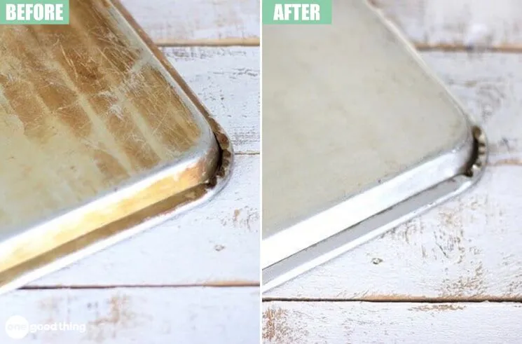 how to clean baking sheets