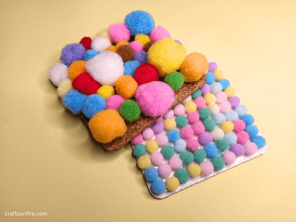 How To Make A Pom Pom Coaster - Craftsonfire