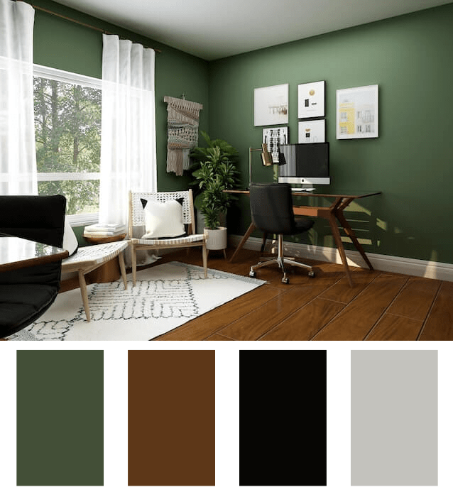 white green and brown color combination