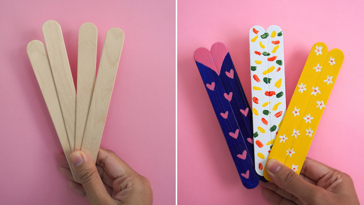 how to make popsicle stick bookmarks
