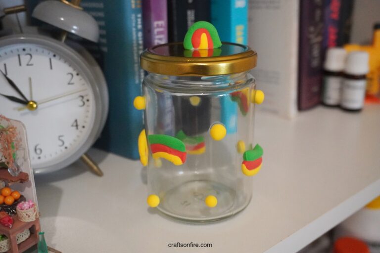 Decorating A Glass Jar With Clay: A Colorful Project To Try