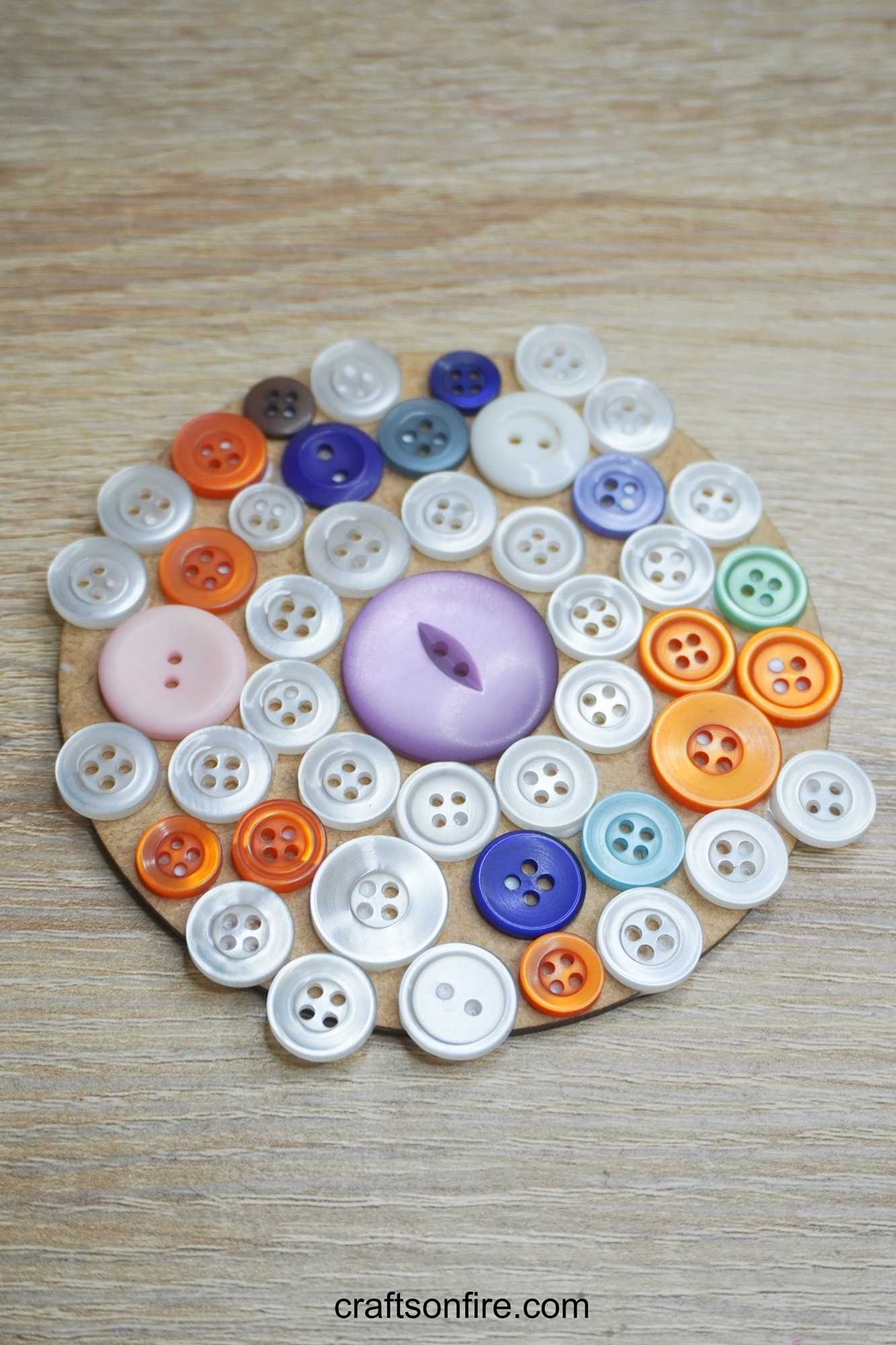 diy cute button coaster