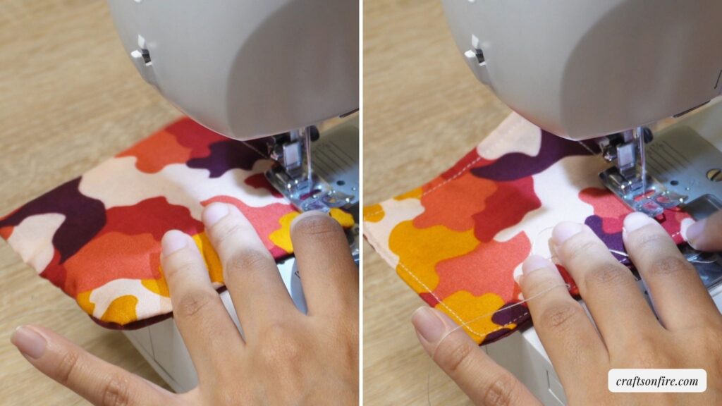 how to sew fabric coaster step 4