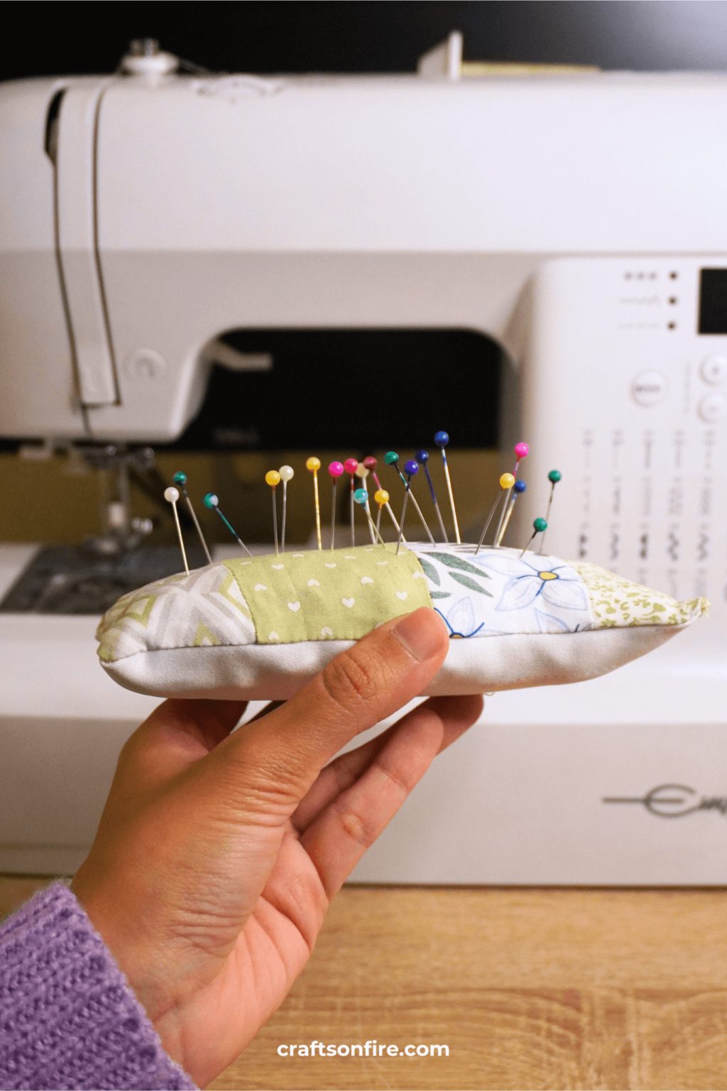 DIY Patchwork Pin Cushion Tutorial - Craftsonfire