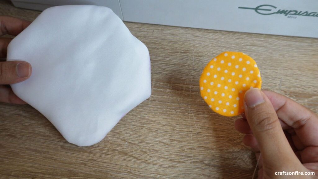 fabric egg coaster step 10