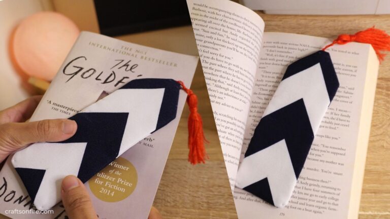 how to sew a tassel bookmark