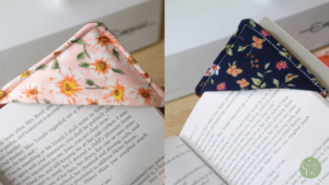 how to sew corner bookmark