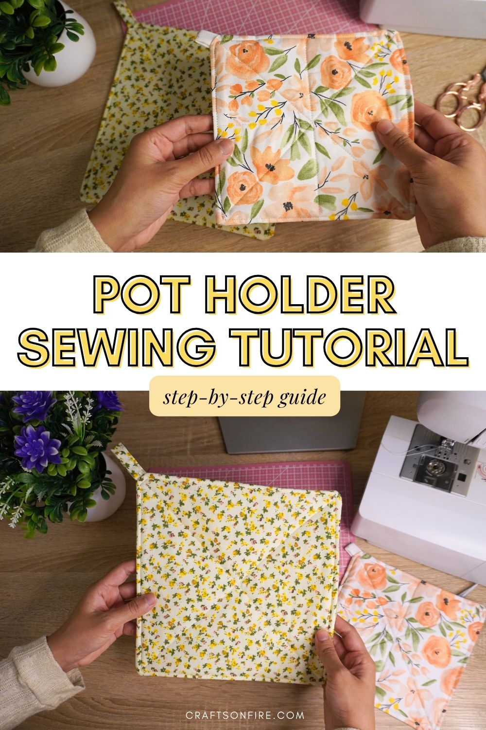 easy pot holder sewing tutorial