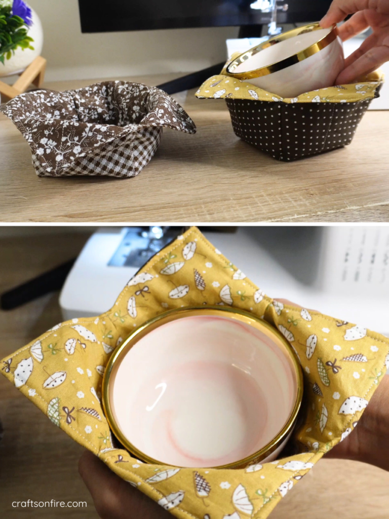 how to sew a bowl cozy