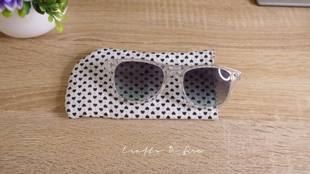 how to sew sunglasses pouch