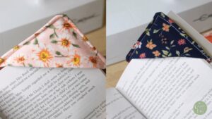 how to sew a corner bookmark