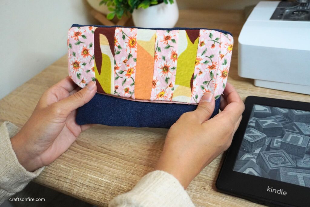 how to sew kindle cover with jeans