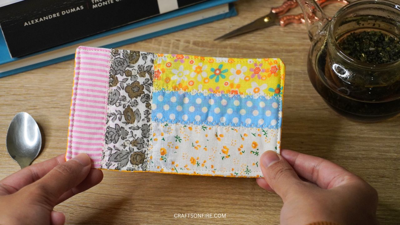 how to sew patchwork coaster