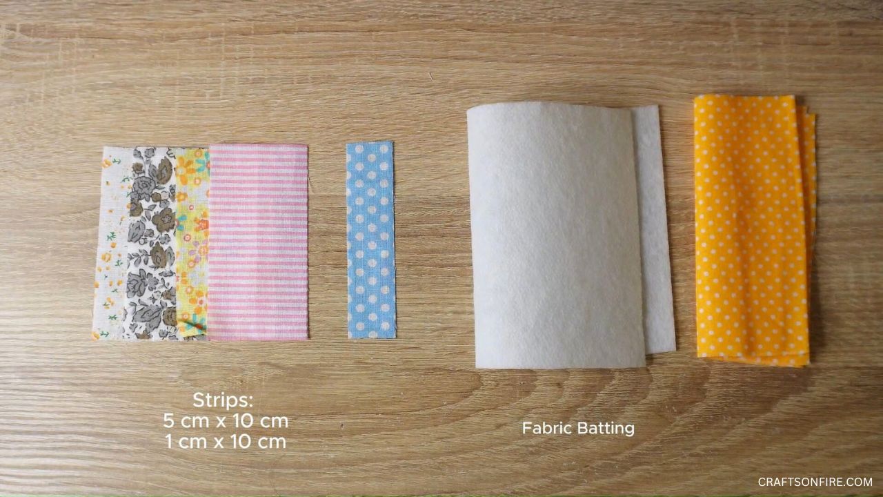 patchwork fabric coaster supplies