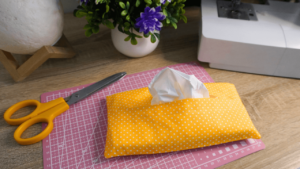 diy fabric tissue holder sewing tutorial