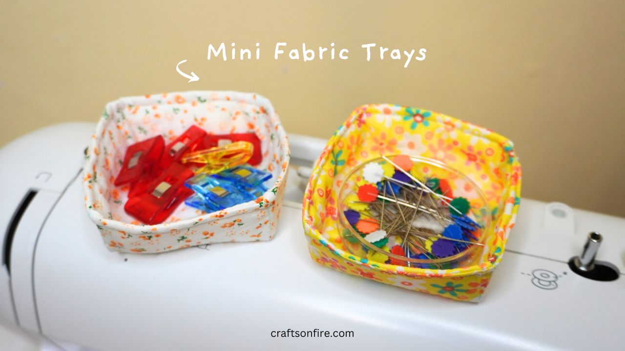 fabric tray sewing tutorial