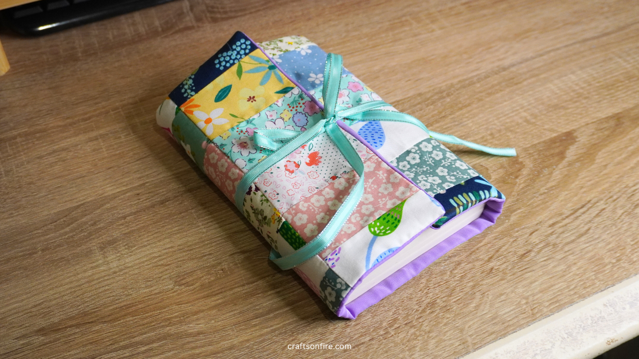 patchwork book cover sewing tutorial