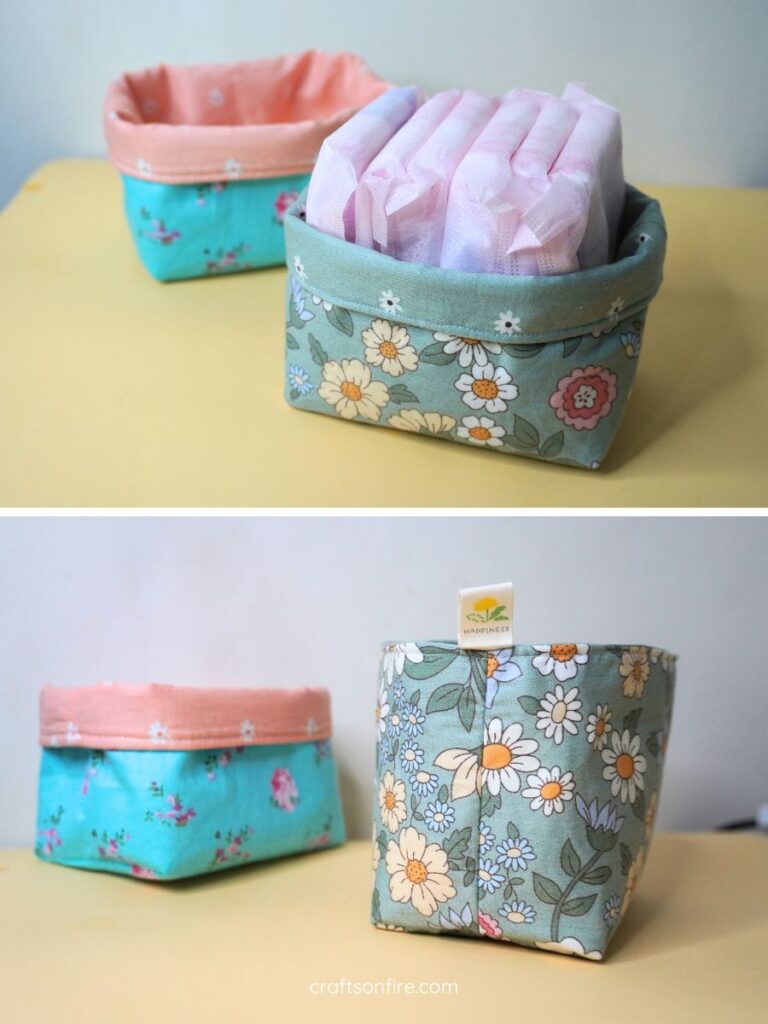 How To Sew Fabric Baskets - Craftsonfire